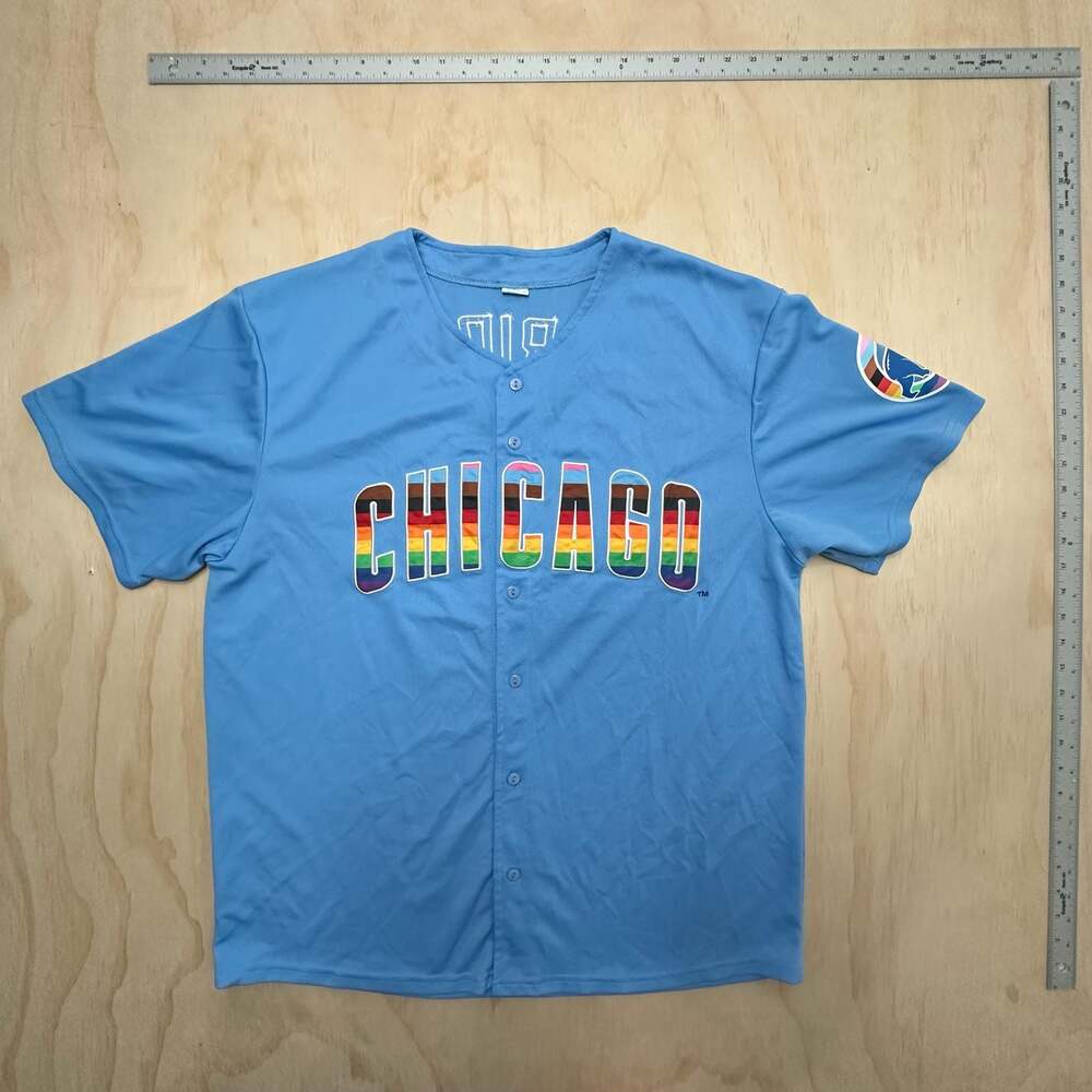 Chicago Cubs Pride Month Baseball Button-Up Jersey